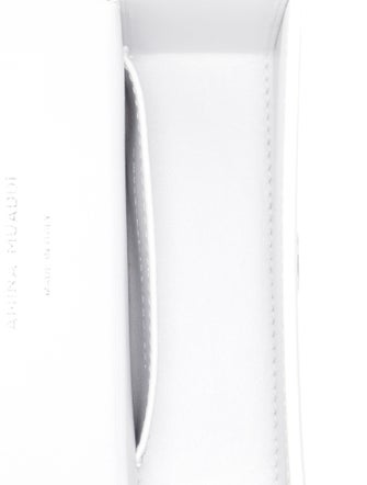 Amina Muaddi Leather Top Handle Bag