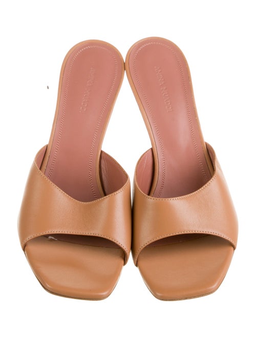 Amina Muaddi Lupita Leather Slides