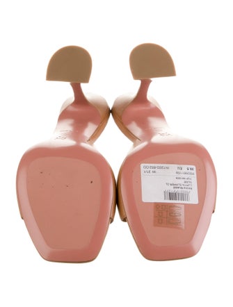 Amina Muaddi Lupita Leather Slides
