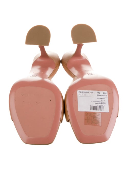 Amina Muaddi Lupita Leather Slides