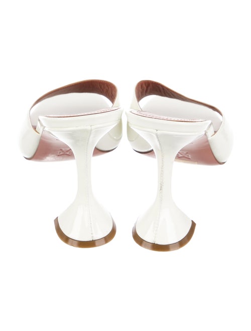 Amina Muaddi Patent Leather Slides
