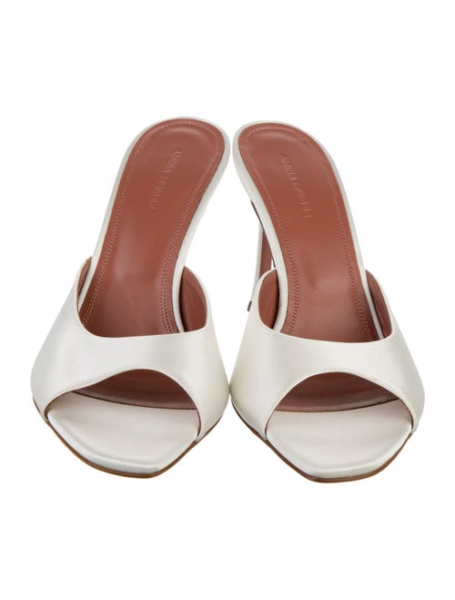 Amina Muaddi Satin Slides
