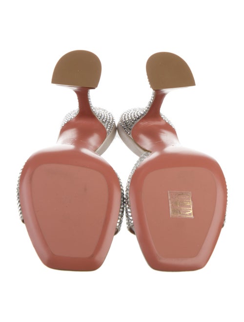 Amina Muaddi Lupita Crystal Slides