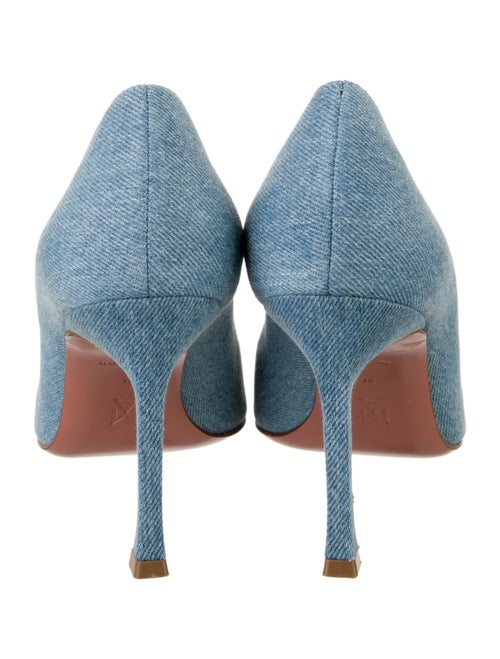 Amina Muaddi Camelia Denim Pumps