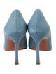 Amina Muaddi Camelia Denim Pumps