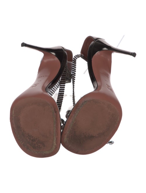 Amina Muaddi Giorgia Leather Sandals