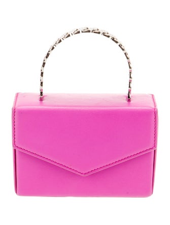 Amina Muaddi Leather Evening Bag