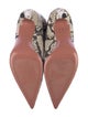 Amina Muaddi Snakeskin Animal Print Boots