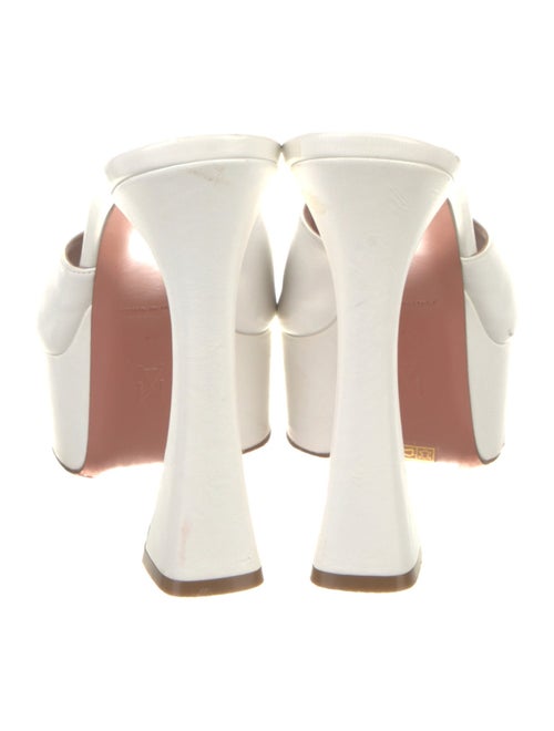 Amina Muaddi Dalida Leather Slides