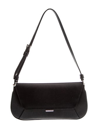 Amina Muaddi Suede Top Handle Bag