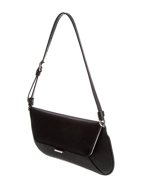 Amina Muaddi Suede Top Handle Bag