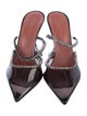 Amina Muaddi PVC Crystal Embellishments Mules