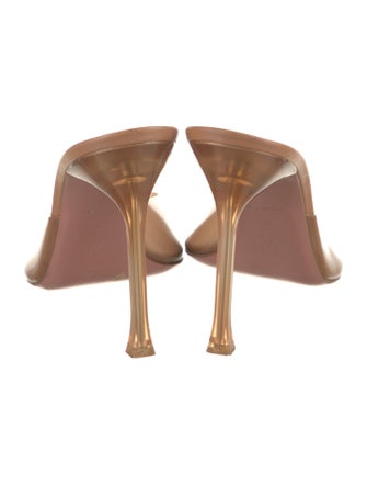 Amina Muaddi Alexa Glass Mules