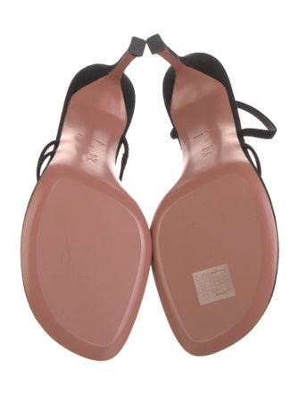 Amina Muaddi Ami Suede Slides