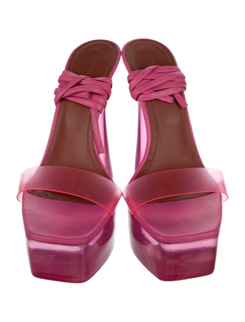 Amina Muaddi PVC Sandals