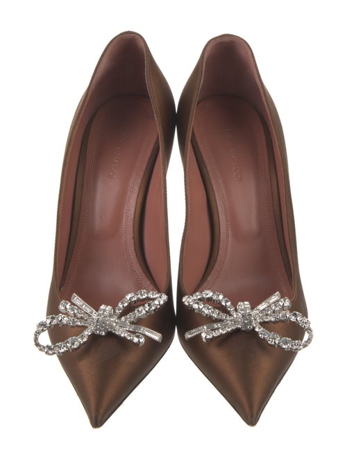 Amina Muaddi Rosie Satin Pumps