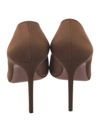 Amina Muaddi Rosie Satin Pumps