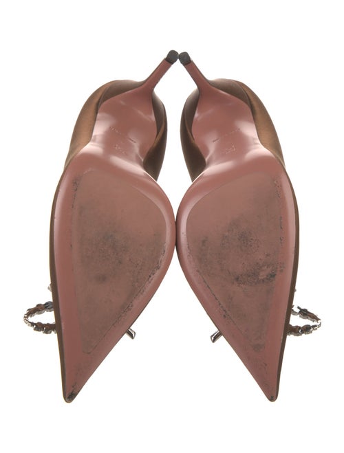 Amina Muaddi Rosie Satin Pumps