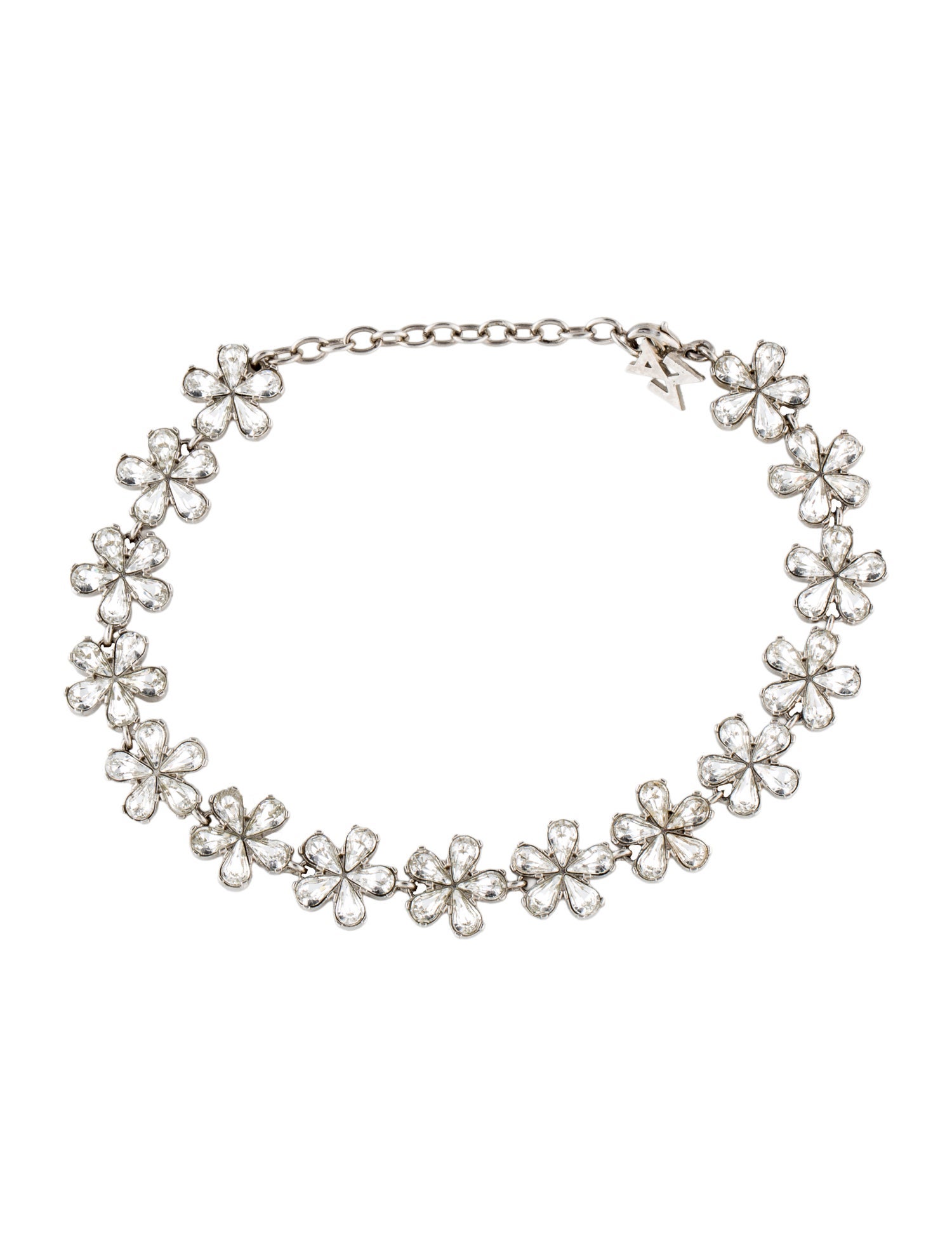 Amina Muaddi Lily Crystal Anklet