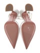 Amina Muaddi Leather Slingback Pumps