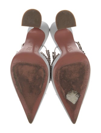 Amina Muaddi Gilda Leather Mules