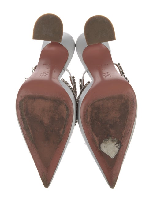 Amina Muaddi Gilda Leather Mules