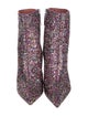 Amina Muaddi Glitter Glitter Accents Sock Boots