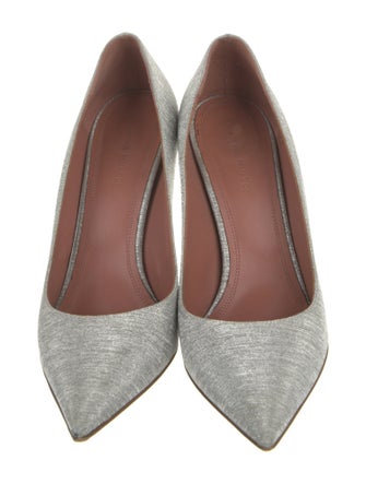 Amina Muaddi Ami Glitter Pumps