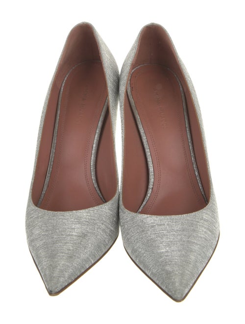 Amina Muaddi Ami Glitter Pumps
