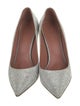 Amina Muaddi Ami Glitter Pumps