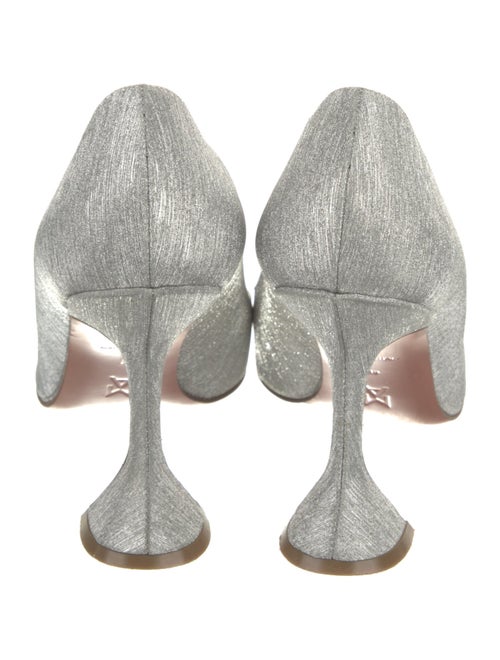 Amina Muaddi Ami Glitter Pumps