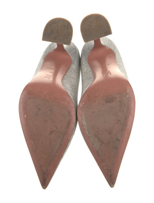 Amina Muaddi Ami Glitter Pumps