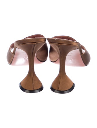 Amina Muaddi Suede Slides