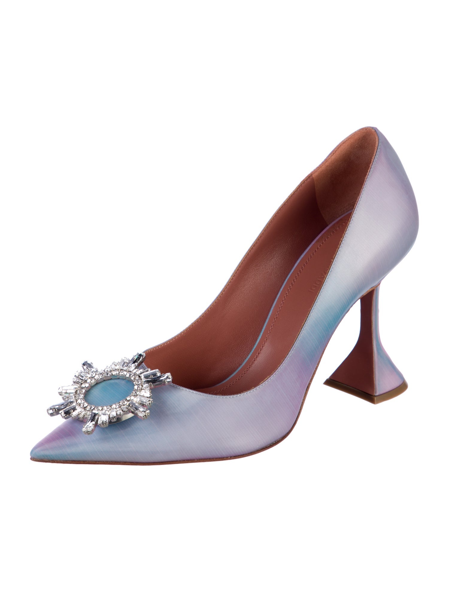 Amina Muaddi Begum Leather Pumps