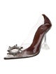 Amina Muaddi Crystal Embellishments Pumps