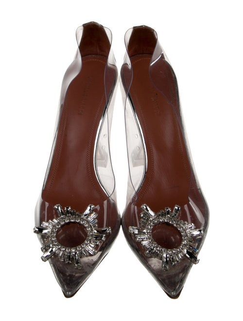 Amina Muaddi Crystal Embellishments Pumps