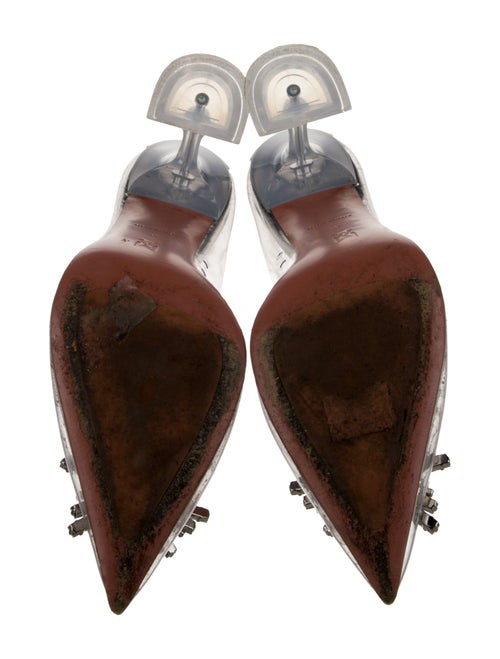 Amina Muaddi Crystal Embellishments Pumps