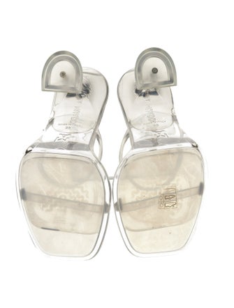 Amina Muaddi PVC Sandals