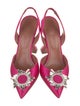 Amina Muaddi Begum Satin Slingback Pumps