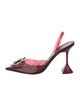 Amina Muaddi Begum PVC Slingback Pumps