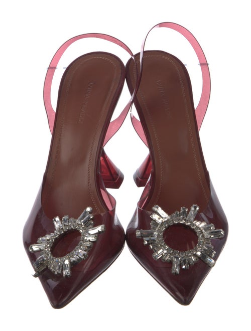 Amina Muaddi Begum PVC Slingback Pumps