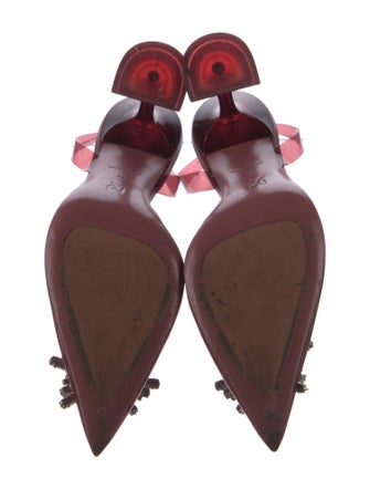 Amina Muaddi Begum PVC Slingback Pumps