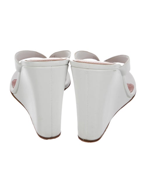 Amina Muaddi Leather Slides