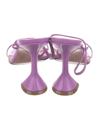 Amina Muaddi Naima Leather Slides