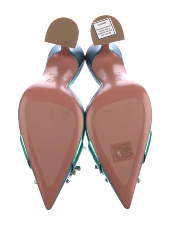 Amina Muaddi Begum Leather Mules