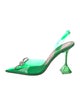Amina Muaddi Rosie PVC Slingback Pumps