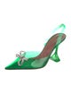 Amina Muaddi Rosie PVC Slingback Pumps