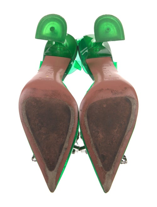 Amina Muaddi Rosie PVC Slingback Pumps