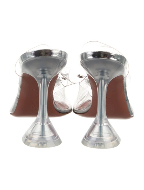 Amina Muaddi PVC Crystal Embellishments Mules