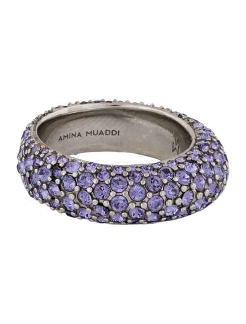 Amina Muaddi Crystal Cameron Ring